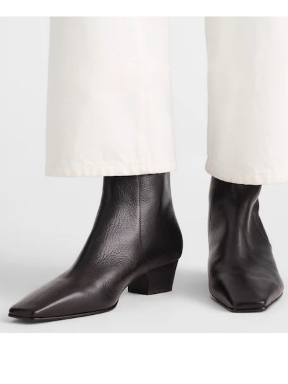 NEW Madewell Black Lexie Boots Ankle Boot Back Zip Leather 7.5